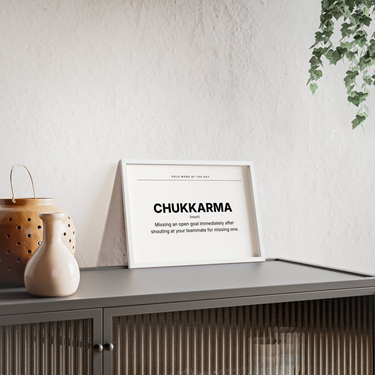 CHUKKARMA polo poster Printify
