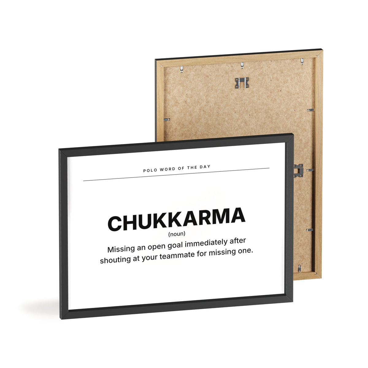 CHUKKARMA polo poster Printify