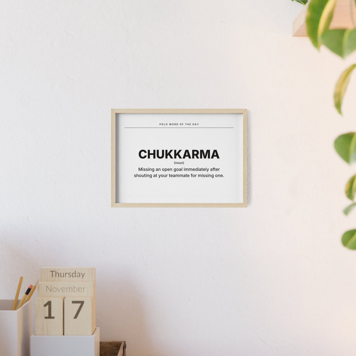 CHUKKARMA polo poster Printify