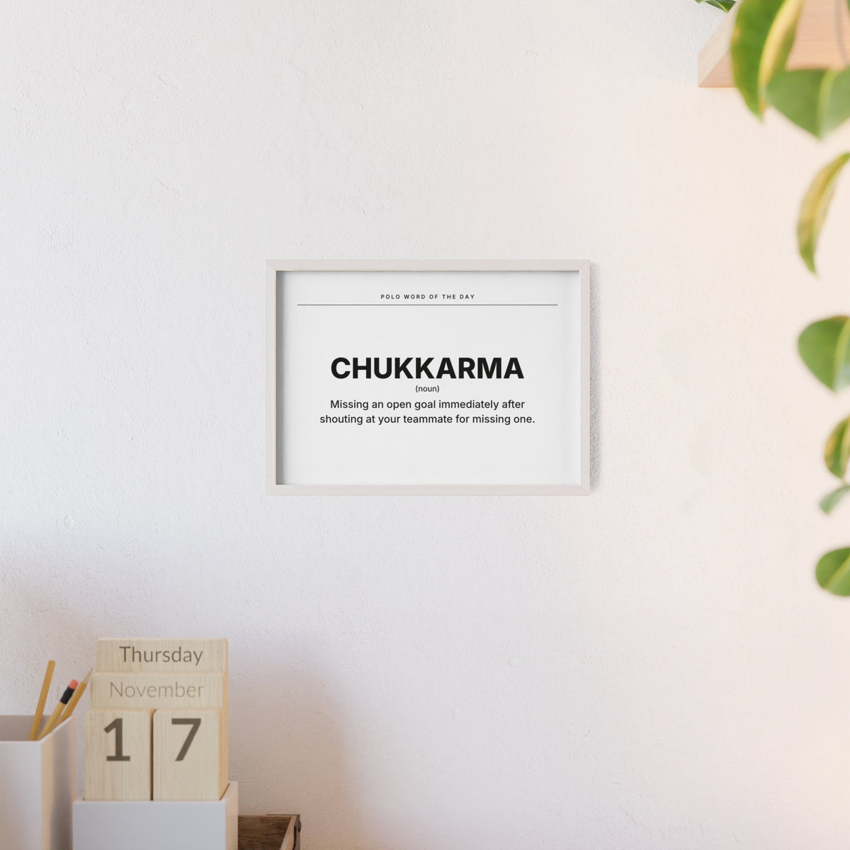CHUKKARMA polo poster Printify