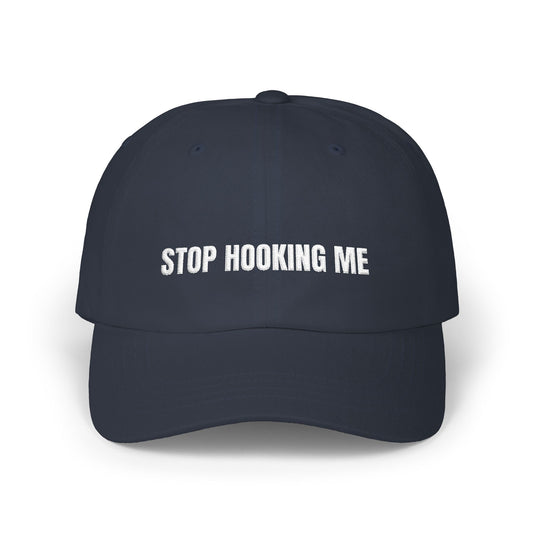 STOP HOOKING ME -polo cap