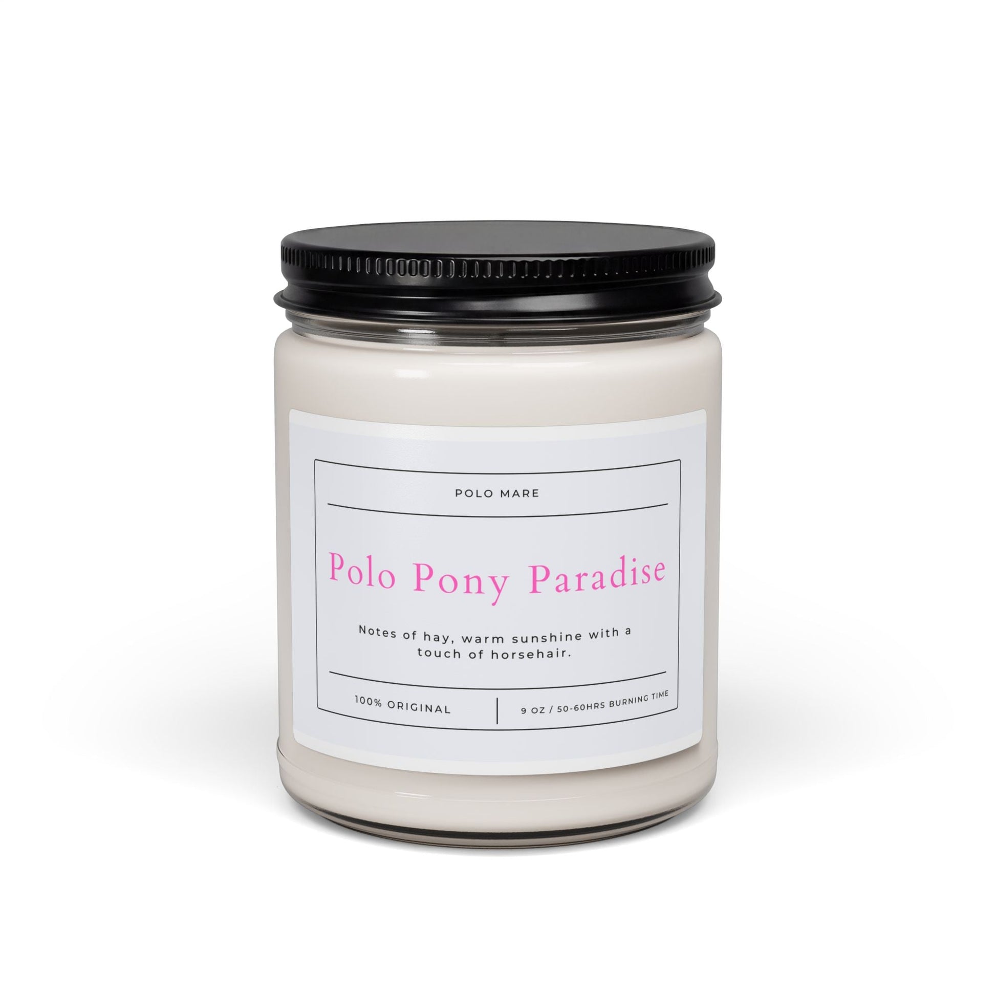 Soy Candle - Funny Candle for Polo Players PINK VERSION 9oz Printify