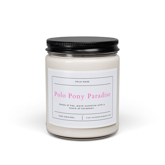 Soy Candle - Funny Candle for Polo Players PINK VERSION 9oz Printify