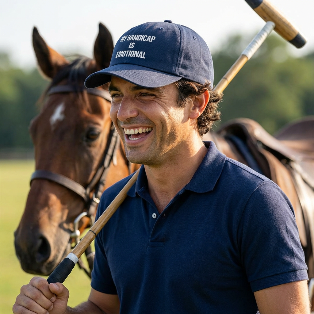MY HANDCAP IS EMOTIONAL -polo cap