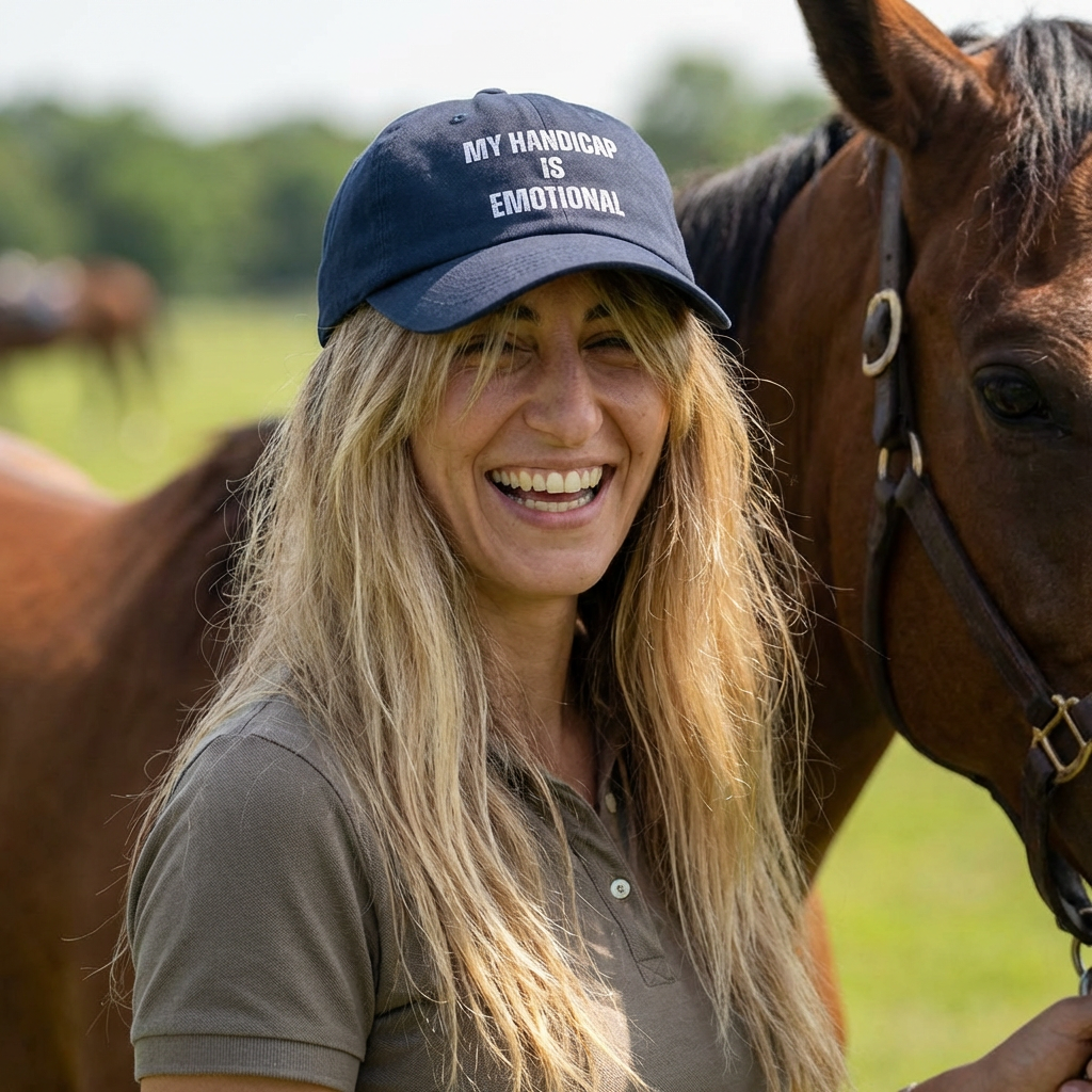 MY HANDCAP IS EMOTIONAL -polo cap