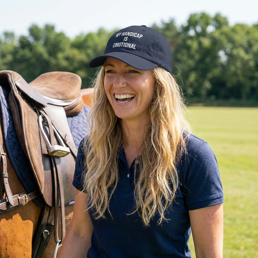 MY HANDCAP IS EMOTIONAL -polo cap