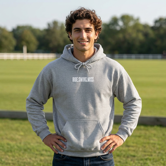 RIDE.SWING.MISS unisex polo hoodie