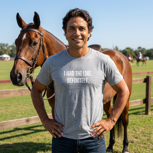 I HAD THE LINE polo tshirt