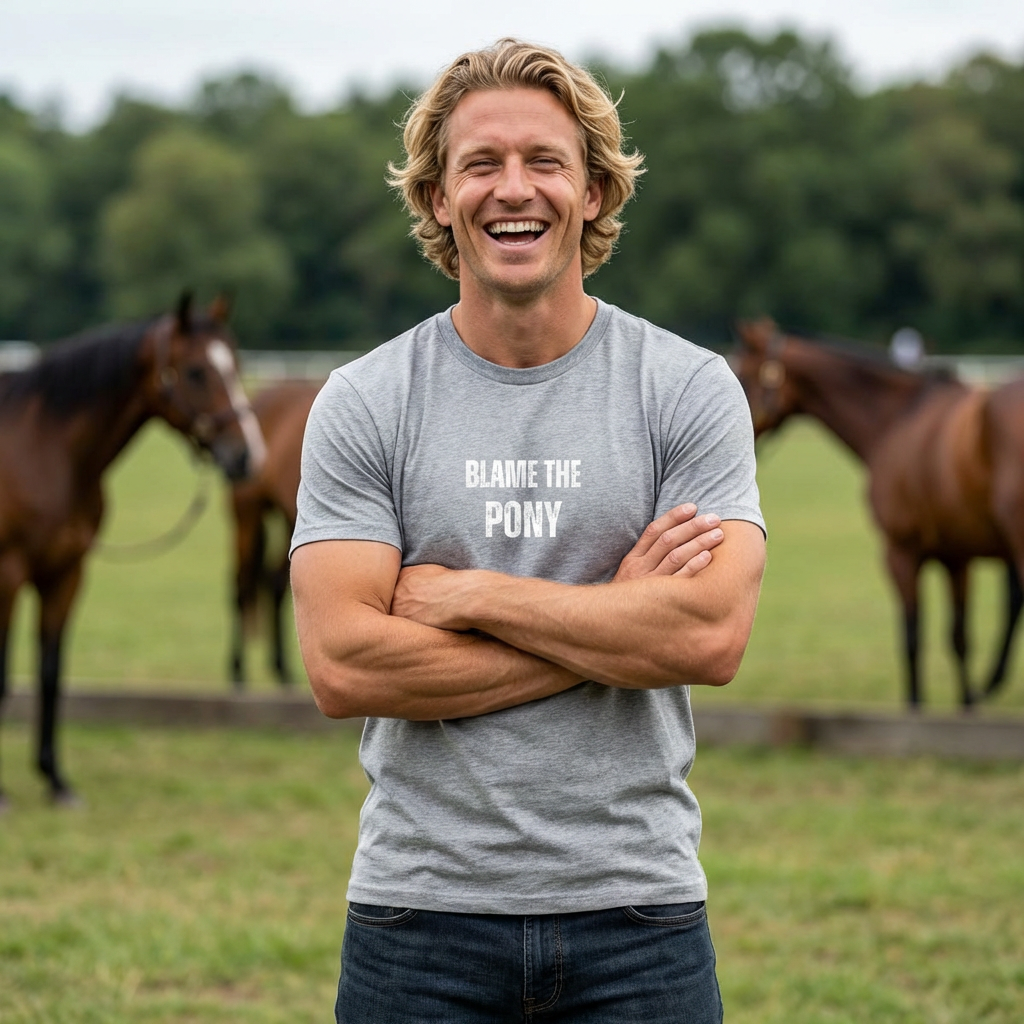 Blame the Pony Polo T-Shirt | Funny Polo Gift | Polo Mare