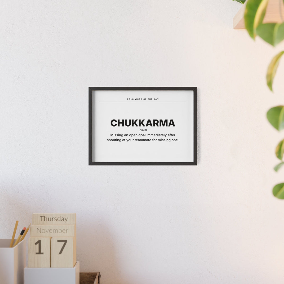 CHUKKARMA polo poster Printify