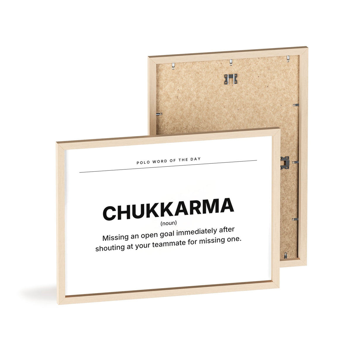CHUKKARMA polo poster Printify