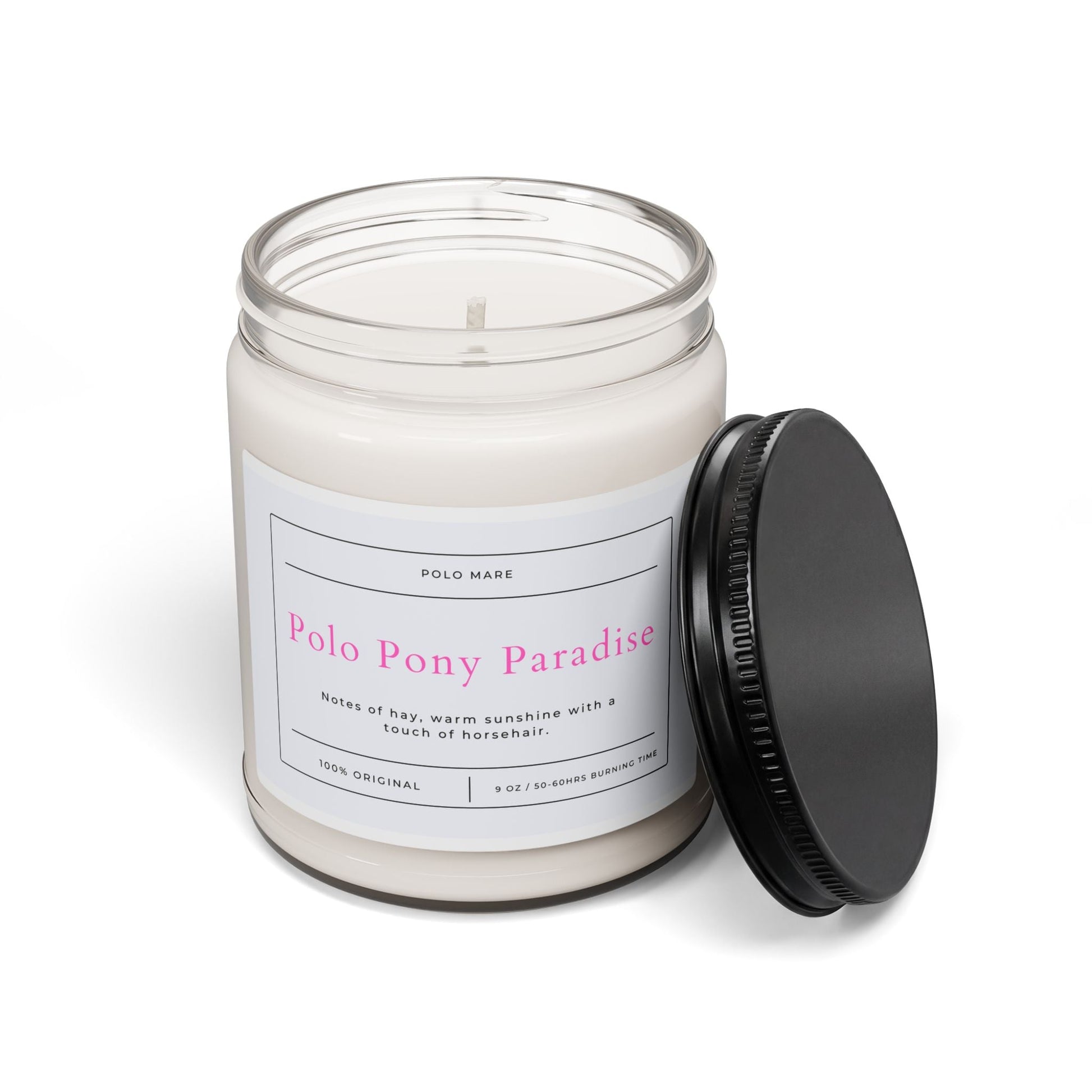 Soy Candle - Funny Candle for Polo Players PINK VERSION 9oz Printify