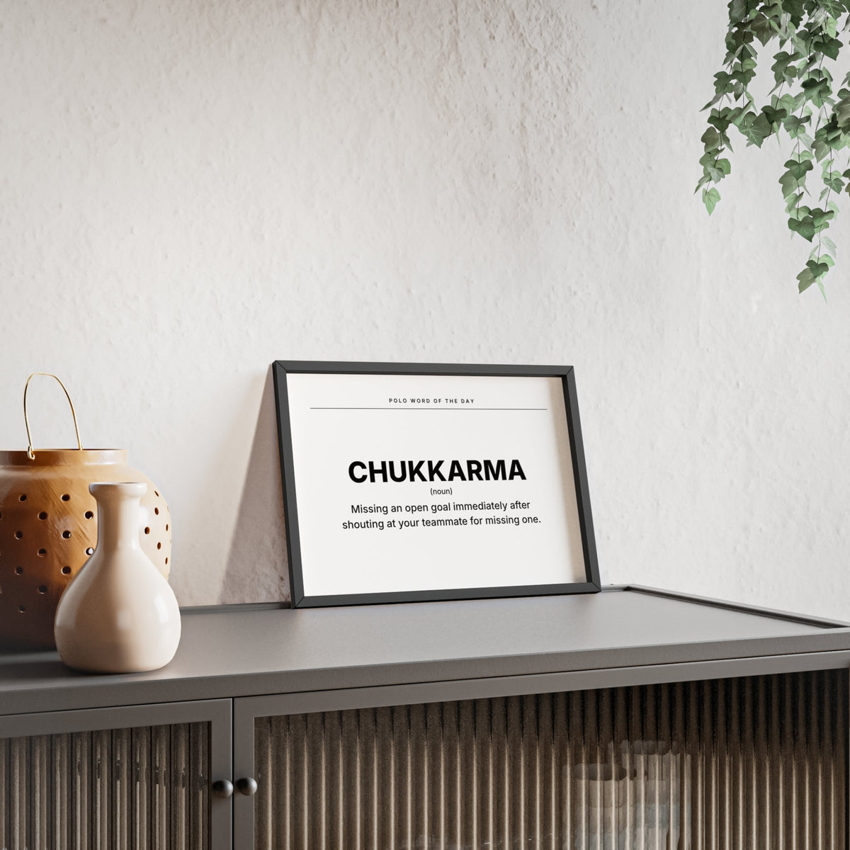 CHUKKARMA polo poster Printify