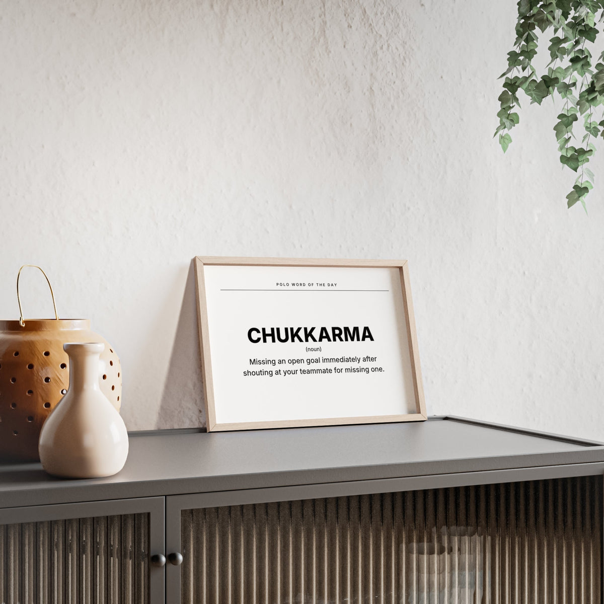 CHUKKARMA polo poster Printify