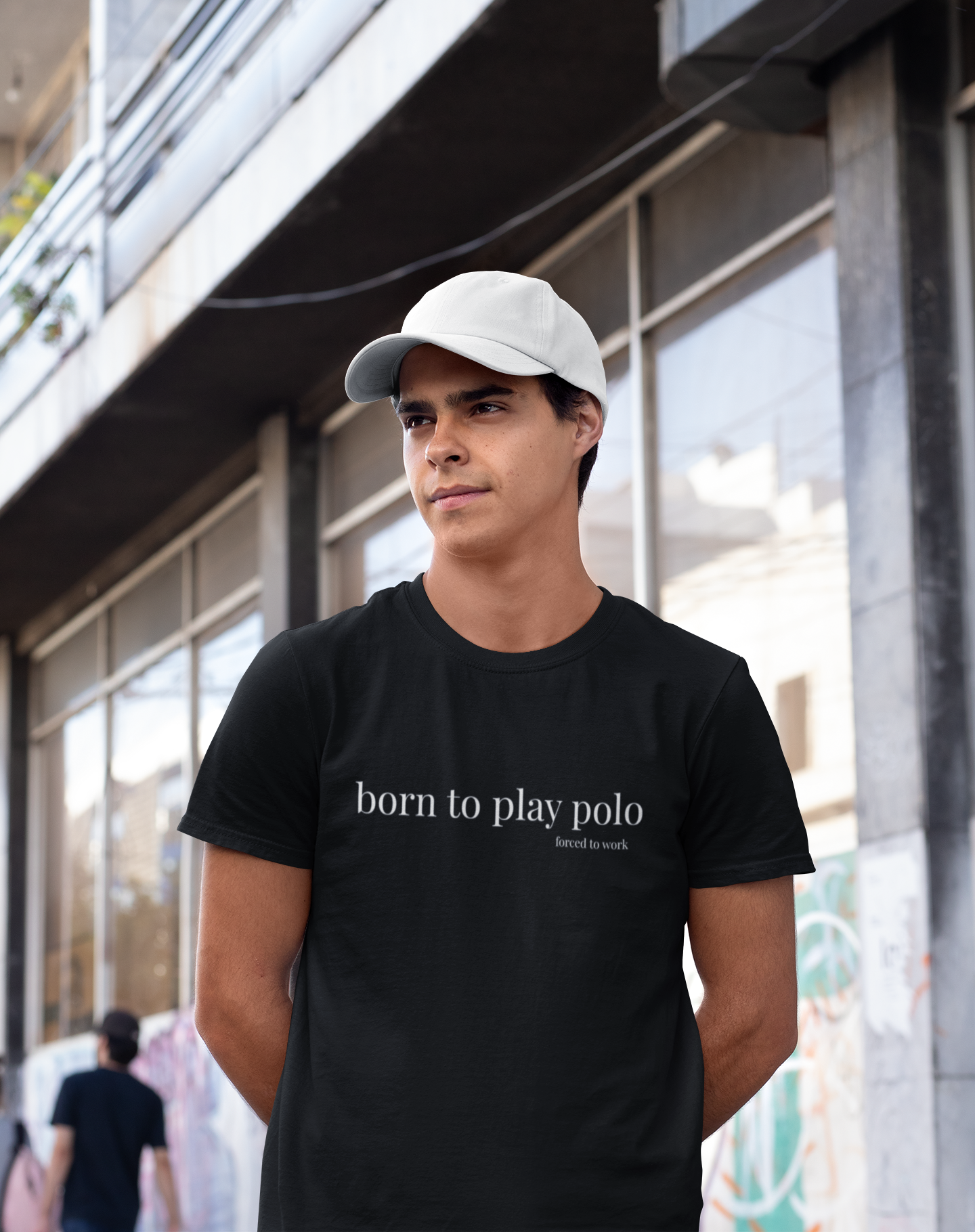 BORN TO PLAY POLO tshirt
