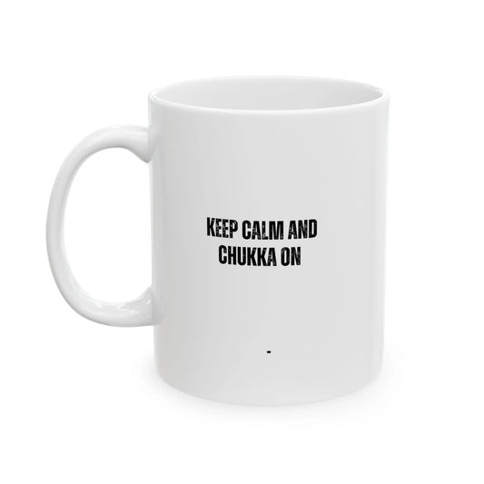 KEEP CALM AND CHUKKA ON ceramic mug - POLO MARE ONLINE