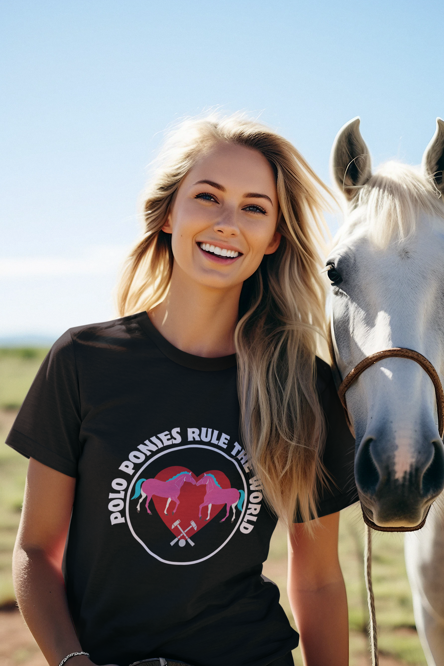 POLO PONIES RULE THE WORLD tshirt