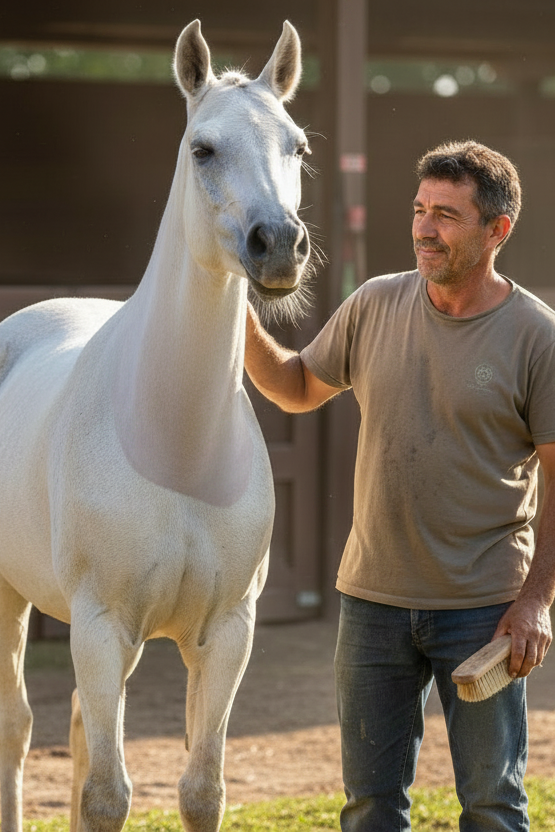 Snooty the polo pony with no mane